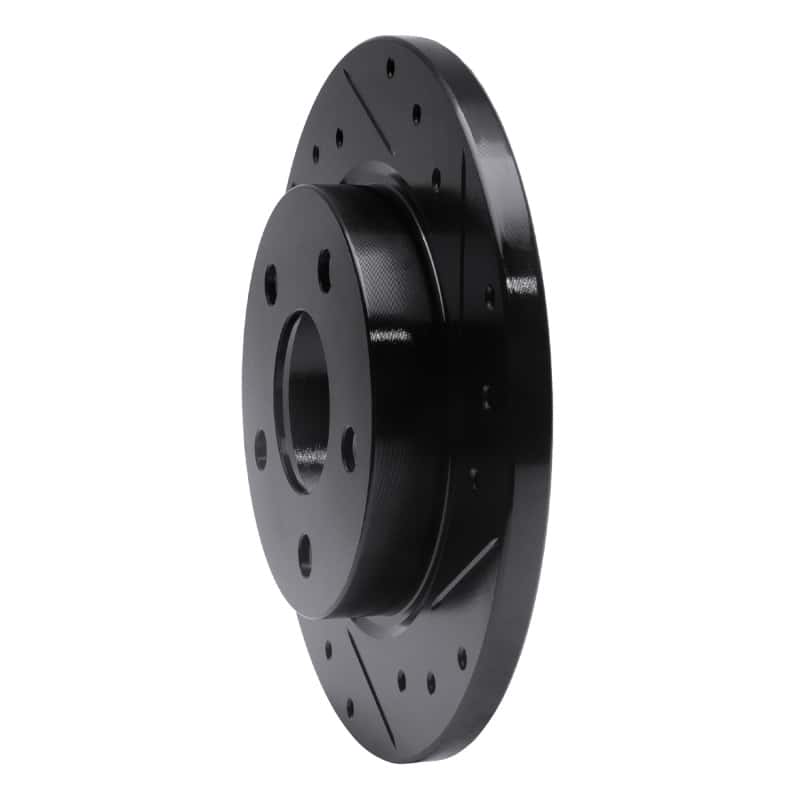 R1 Concepts — R1 93-05 Ford Taurus (Excl SHO) Rear Right Drilled & Slotted Black Brake Rotor
R1 Brake Rotor Drill - view 2
