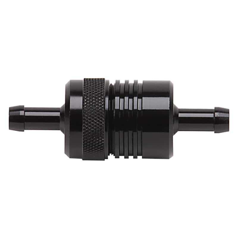 Russell — Russell Performance Black Street Fuel Filter (3in Length 1-1/8in diameter 5/16in inlet/outlet) - view 2