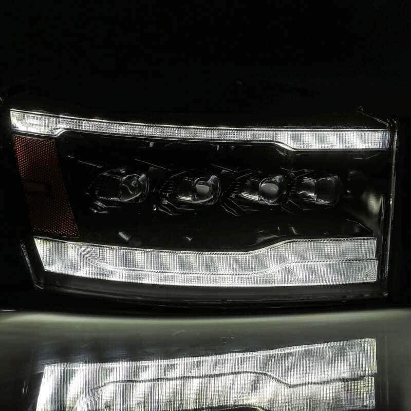 AlphaRex — AlphaRex 06-08 Ram 1500HD NOVA LED Proj Headlights Plank Style Alpha Blk w/Seq Signal/DRL/Amber LED
Projector Headlights - view 5