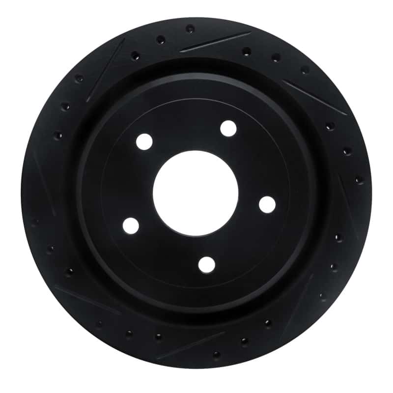 R1 Concepts — R1 97-13 Cadillac XLR Rear Left Drilled & Slotted Black Brake Rotor
R1 Brake Rotor Drill - view 1