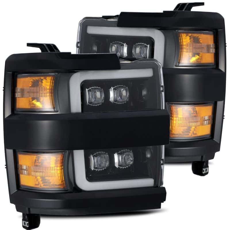 AlphaRex — AlphaRex 15-18 Chevy 2500HD NOVA LED Proj Headlight Plank Style Jet Blk w/Activ Light/Seq Signal/DRL
Projector Headlights - view 2