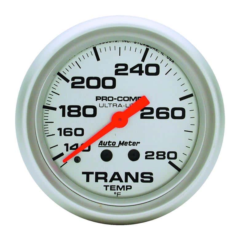AutoMeter — Autometer Ultra-Lite 66.7mm Mechanical 140-280 Degree F Transmission Temperature Gauge
2-5/8" TRANS TEMP, 1 - view 2