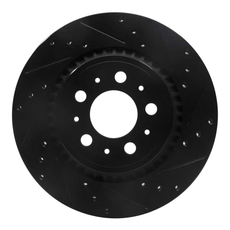R1 Concepts — R1 03-14 Volvo XC90 Rear Right Drilled & Slotted Black Brake Rotor
R1 Brake Rotor Drill - view 1