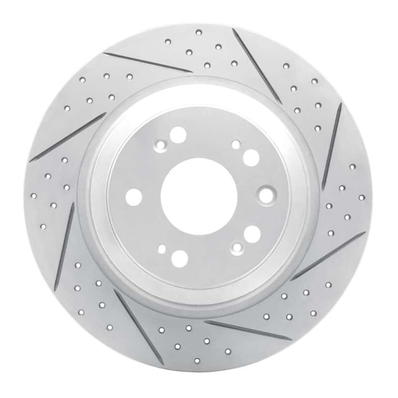 R1 Concepts — R1 09-14 Acura Tl Rear Right Drilled & Slotted Geo-Carbon Rotor - view 1