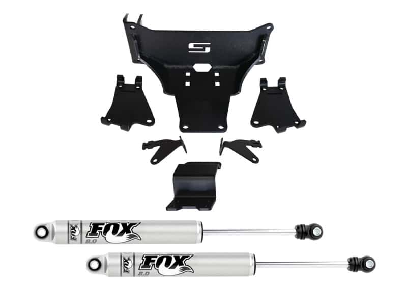 Superlift — Superlift 17-24 Ford F-450/550 Super Duty 4WD Dual Steering Stabilizer Kit w/ Fox 2.0 Shocks - view 1