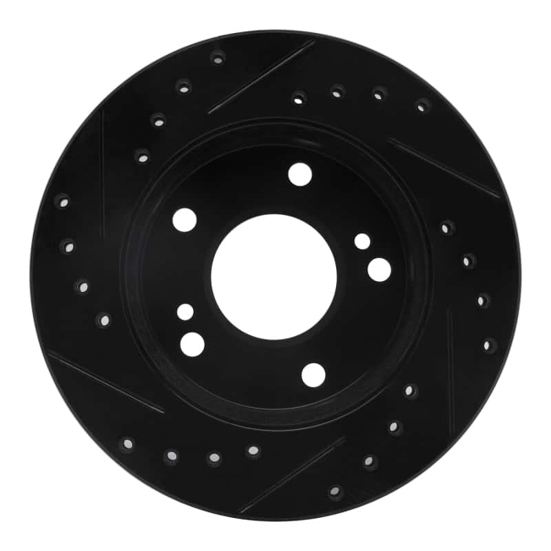 R1 Concepts — R1 94-96 Nissan 240SX Front Right Drilled & Slotted Black Brake Rotor
R1 Brake Rotor Drill - view 5