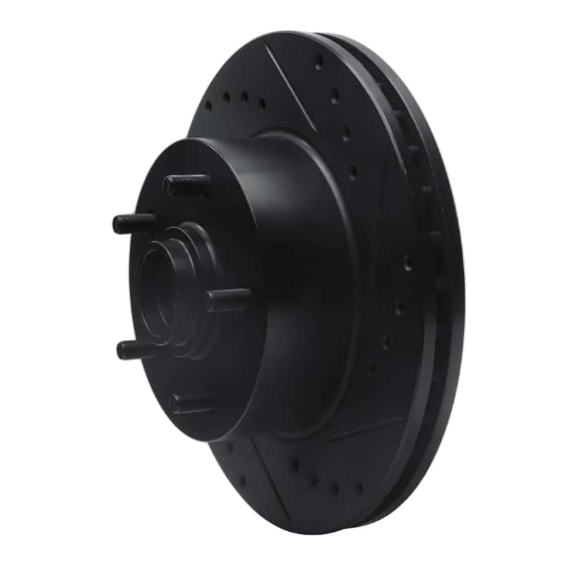 R1 Concepts — R1 67-74 Buick GS Front Right Drilled & Slotted Black Brake Rotor
R1 Brake Rotor Drill - view 2