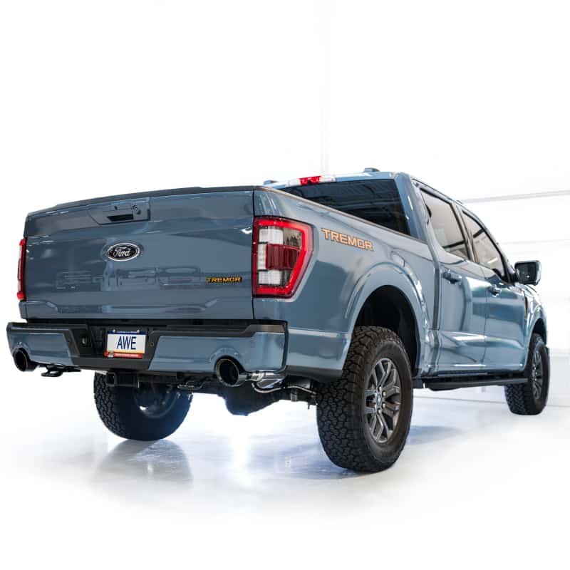 AWE Tuning — AWE Tuning 2021+ Ford F-150 Tremor (w/ Bumper Cutouts) 0FG Non-Resonated Catback -Diamond Black Tips
0FG Catback - view 9