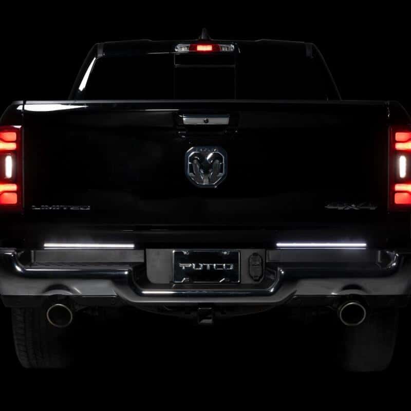 Putco — Putco 09-22 Jeep Wrangler JK/19-22 Ram 1500/2500 18in Split Red Light Blade Direct Fit Kit Red/White
Tailgate Light Bar - view 5