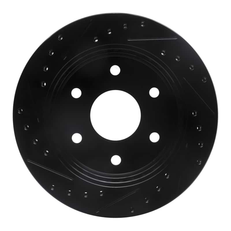 R1 Concepts — R1 1988-2000 Cadillac Escalade Front Right Drilled & Slotted Black Brake Rotor
R1 Brake Rotor Drill - view 5