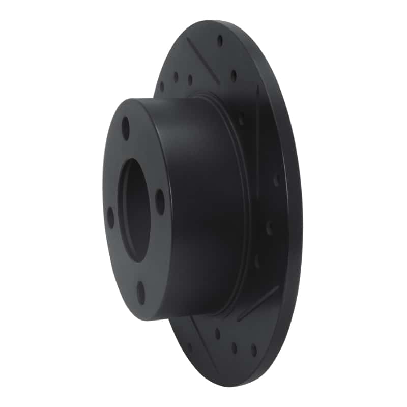 R1 Concepts — R1 82-98 Audi 5000 Rear Right Drilled & Slotted Black Brake Rotor
R1 Brake Rotor Drill - view 2