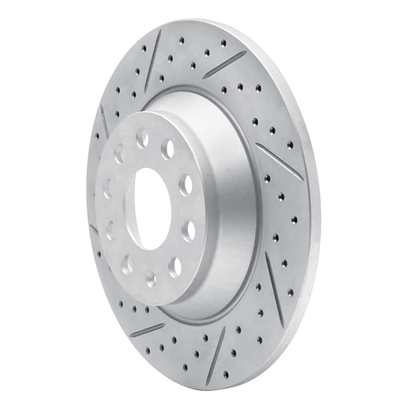 R1 Concepts — R1 16-25 Audi Tt Quattro Rear Left Drilled & Slotted Geo-Carbon Rotor - view 2