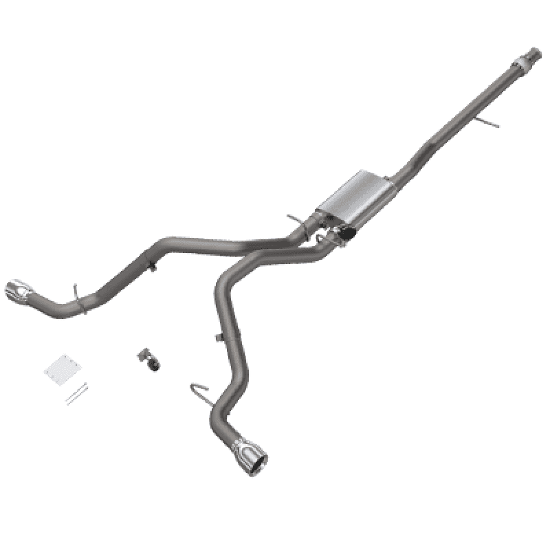 QTP — 2014-2018 Silverado/Sierra QTP Screamer Split Rear Exit Cat Back - view 3