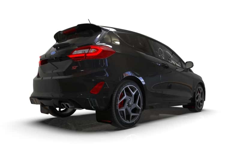 Rally Armor — Rally Armor 18-23 Ford Fiesta ST MK8 Black UR Mud Flap w/Orange Logo
Mud Flap - view 2