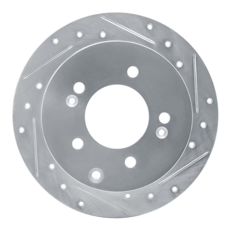 R1 Concepts — R1 10-13 Kia Forte5 Rear Right Drilled & Slotted Silver Brake Rotor
R1 Brake Rotor Drill - view 1