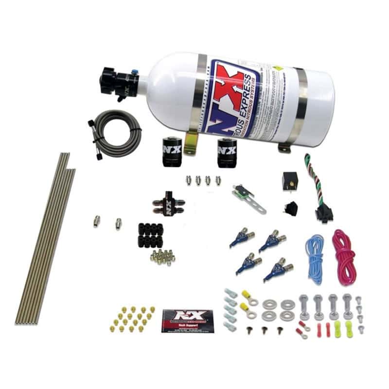Nitrous Express — Nitrous Express 4 Cyl Gas Nitrous Kit (100-250HP) w/10lb Bottle
Injection System Kit
N2OSys - view 1