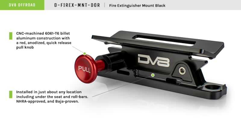 DV8 Offroad — DV8 Offroad Quick Release Fire Extinguisher Mount
Extinguisher Mount - view 6