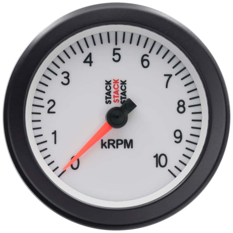 AutoMeter — Autometer Stack Sport 88mm 0-10K RPM Tachometer - White
TACH SPORT WT 10KRPM - view 1
