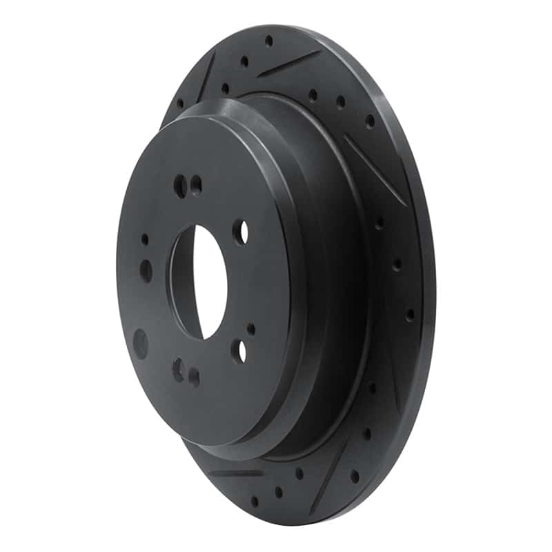 R1 Concepts — R1 05-10 Honda Odyssey Rear Left Drilled & Slotted Black Brake Rotor
R1 Brake Rotor Drill - view 2