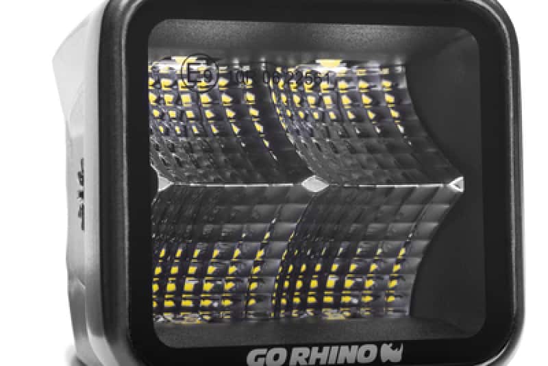 Go Rhino — Go Rhino Xplor Blackout Series Cube LED Flood Light Kit (Surface/Threaded Stud Mnt) 2x2 - Blk (Pair)
BLK-Two Flood Lights - view 6