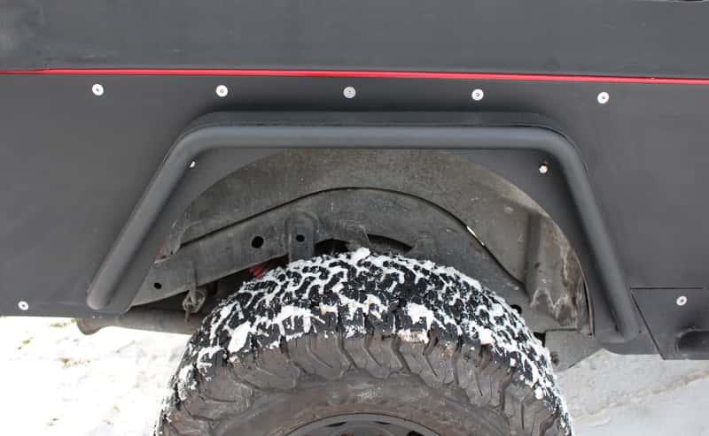 Fishbone Offroad — Fishbone Offroad 97-06 Jeep Wrangler TJ Steel Tube Fenders Front 3In Flare - Blk Textured Powdercoat - view 11