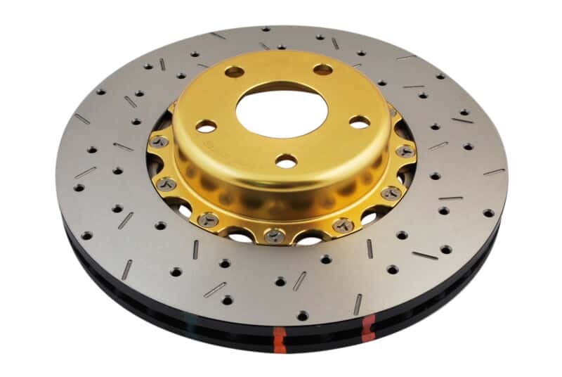 DBA — DBA 02-10 WRX / 13+ FR-S / 13+ BRZ Premium Front Drilled & Slotted 5000 Series Rotor w/ Gold Hat
5000 Series Rotor,GD
Brake Rotor - view 1