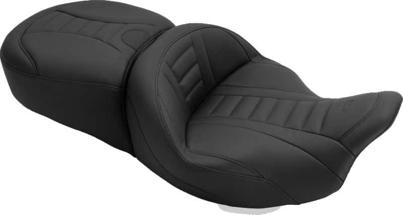 Mustang Motorcycle — Mustang 08-21 Harley Electra Glide, Rd Glide, Rd King, Str Glide Touring 1PC Seat Deluxe - Black - view 1