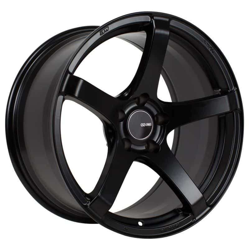 Enkei — Enkei Kojin 18x8.5 45mm Offset 5x100 Bolt Pattern 72.6mm Bore Dia Matte Black Wheel - view 1
