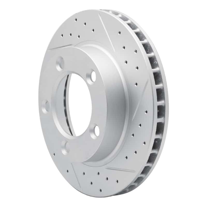 R1 Concepts — R1 76-93 Ford Bronco Front Right Drilled & Slotted Geo-Carbon Rotor - view 1