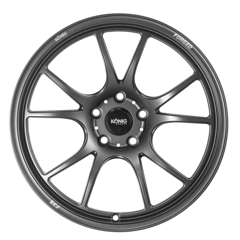 Konig — Konig Forged F3S 17x8 / 5x114.3 / ET35 - Satin Charcoal Knurled Bead - view 1