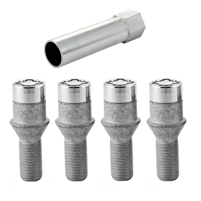 McGard — McGard Wheel Lock Bolt Set - 4pk. (Tuner / Cone Seat) M12X1.5 / 17mm Hex / 22.4mm Shank L. - Chrome - view 5