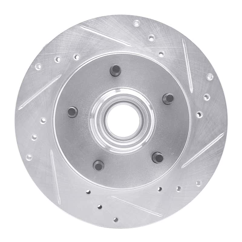 R1 Concepts — R1 1982-1995 Buick Regal Front Right Drilled & Slotted Silver Brake Rotor
R1 Brake Rotor Drill - view 1