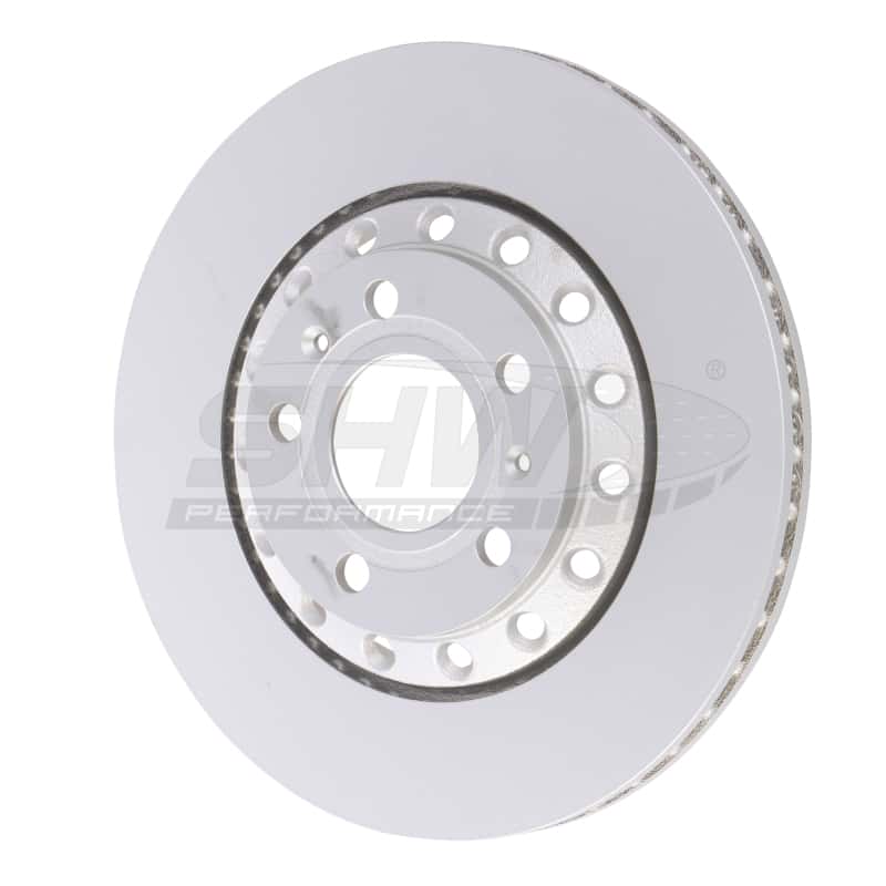 SHW Performance — SHW 04-10 Audi A8 Quattro 4.2L Rear Smooth Monobloc Brake Rotor (4E0615601K) - view 2