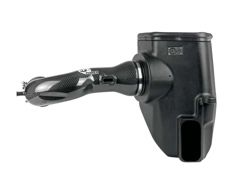 aFe — aFe 19-21 GM Trucks 5.3L/6.2L Track Series Carbon Fiber Cold Air Intake System W/ Pro Dry S Filters
Track Series Intake  - view 6