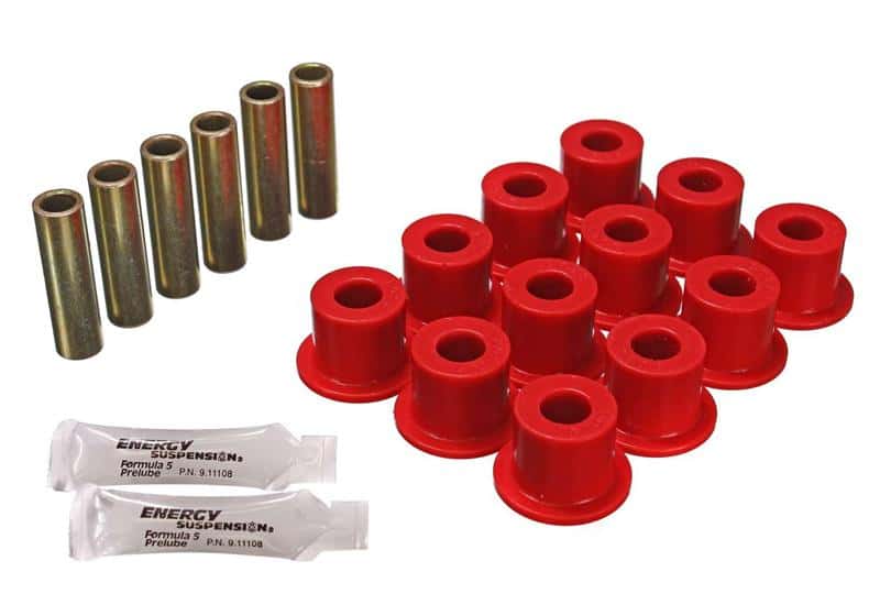 Energy Suspension — Energy Suspension 72-81 Scout II Red Front & Rear Leaf Spring Bushing Set
Leaf Spring Bushing - view 4