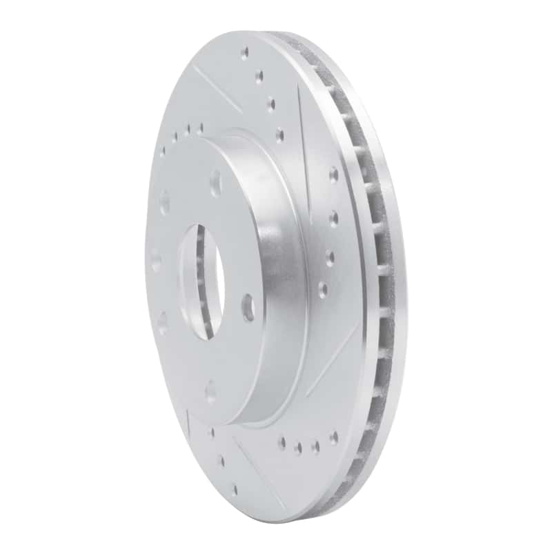 R1 Concepts — R1 99-02 Daewoo Leganza Front Right Drilled & Slotted Silver Brake Rotor
R1 Brake Rotor Drill - view 2