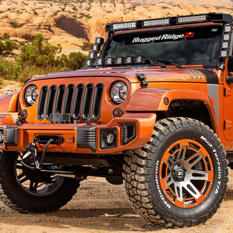 Rugged Ridge — Rugged Ridge 07-18 Jeep Wrangler JK/JKU Fog Light Guard Elite Euro Guard Kit
OFFROAD_EXTERIOR
FogDrLtCvr - view 7