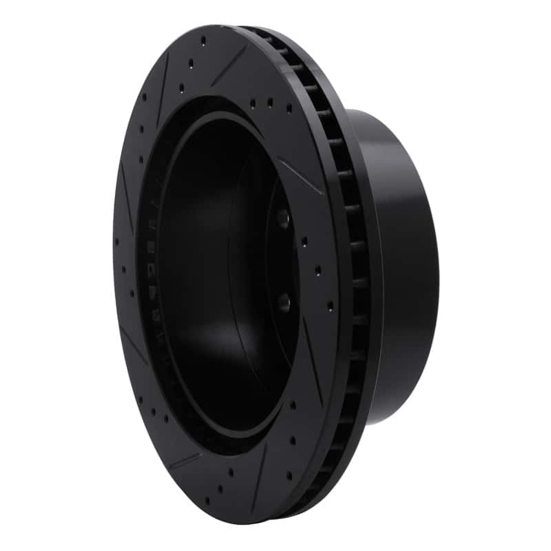 R1 Concepts — R1 11-25 Chevrolet Silverado 3500 HD Rear Right Drilled & Slotted Black Brake Rotor
R1 Brake Rotor Drill - view 4