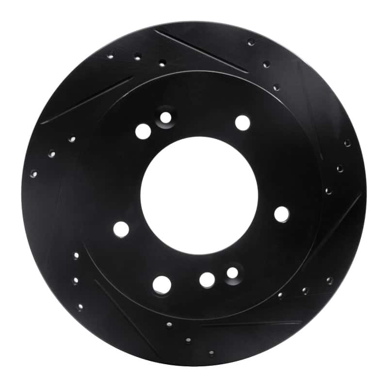R1 Concepts — R1 03-06 Kia Sorento Rear Right Drilled & Slotted Black Brake Rotor
R1 Brake Rotor Drill - view 1