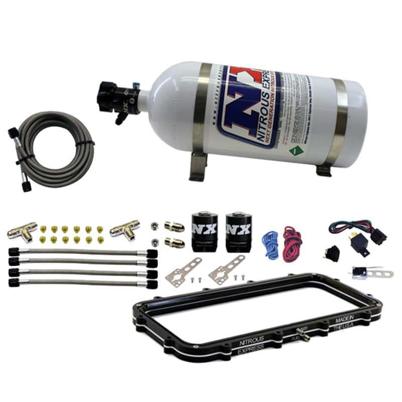 Nitrous Express — Nitrous Express Holley High Ram Plenum Nitrous Plate Kit w/10lb Bottle
Injection System Kit
N2OSys - view 2