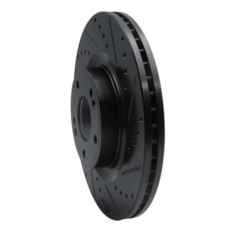 R1 Concepts — R1 10-16 Hyundai Genesis Coupe Front Right Drilled & Slotted Black Brake Rotor
R1 Brake Rotor Drill - view 2