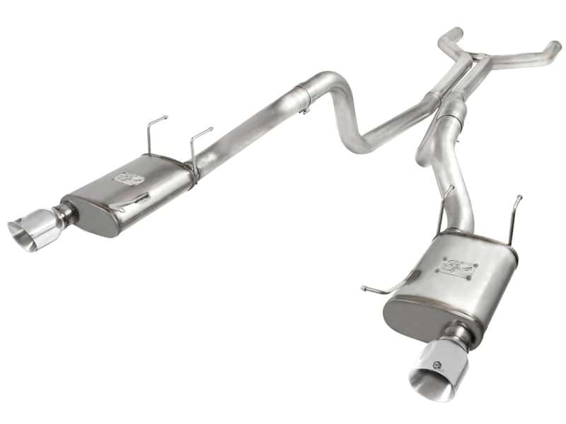 aFe — aFe MACHForce XP Cat-Back Exhaust 3in SS w/ Polished Tips 11-14 Ford Mustang GT V8 5.0L
Cat-Back Exhaust - view 1