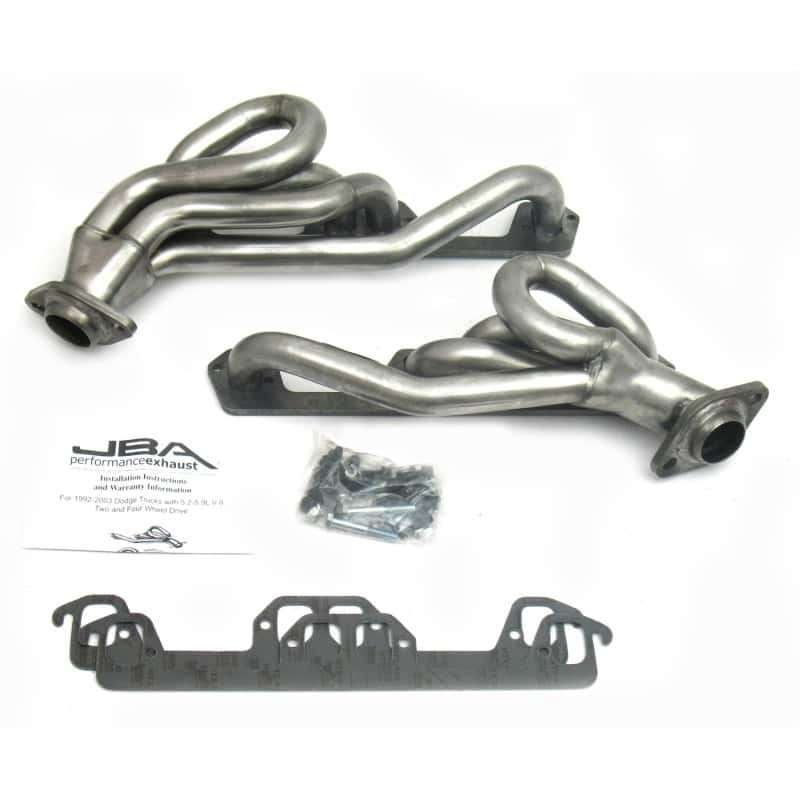 JBA — JBA 96-03 Dodge Truck 5.2L/5.9L Magnum 1-1/2in Primary Raw 409SS Cat4Ward Header
Exhaust Header - view 2