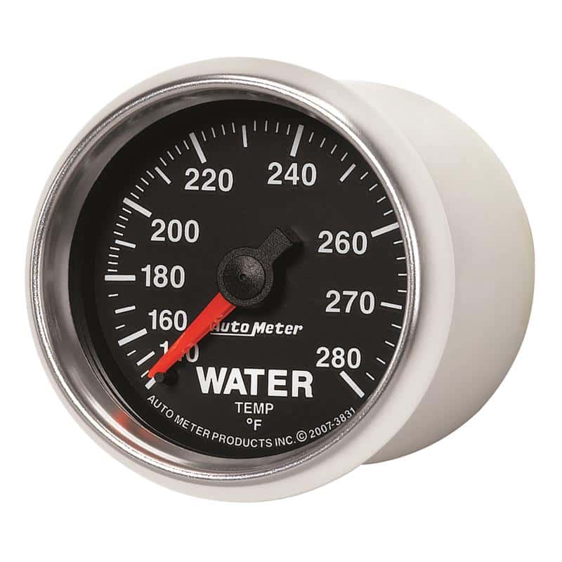 AutoMeter — AutoMeter Gauge Water Temp 2-1/16in. 140-280 Deg. F Mechanical Gs
2-1/16" WATER TEMP, - view 3