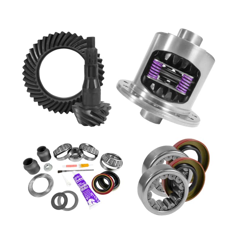 Yukon Gear & Axle — Yukon 9.75in Ford 3.55 Rear Ring & Pinion Install Kit 34 Spline Positraction 2.99in Axle Bearing
Gear & Install Pkg
Gear/Install Pkg - view 1