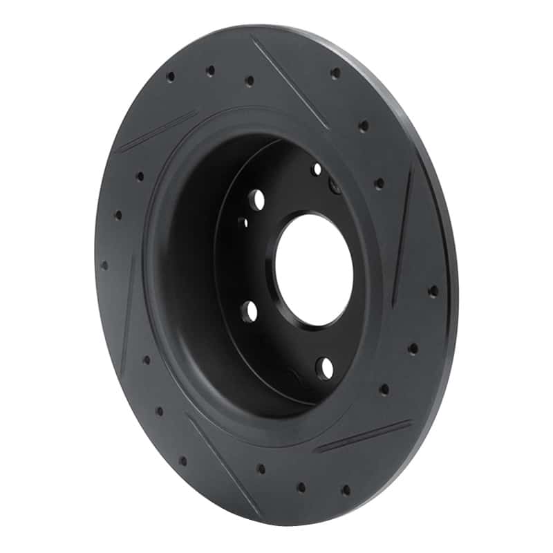 R1 Concepts — R1 2016-2025 Honda Accord Sedan Rear Left Drilled & Slotted Black Brake Rotor
R1 Brake Rotor Drill - view 4
