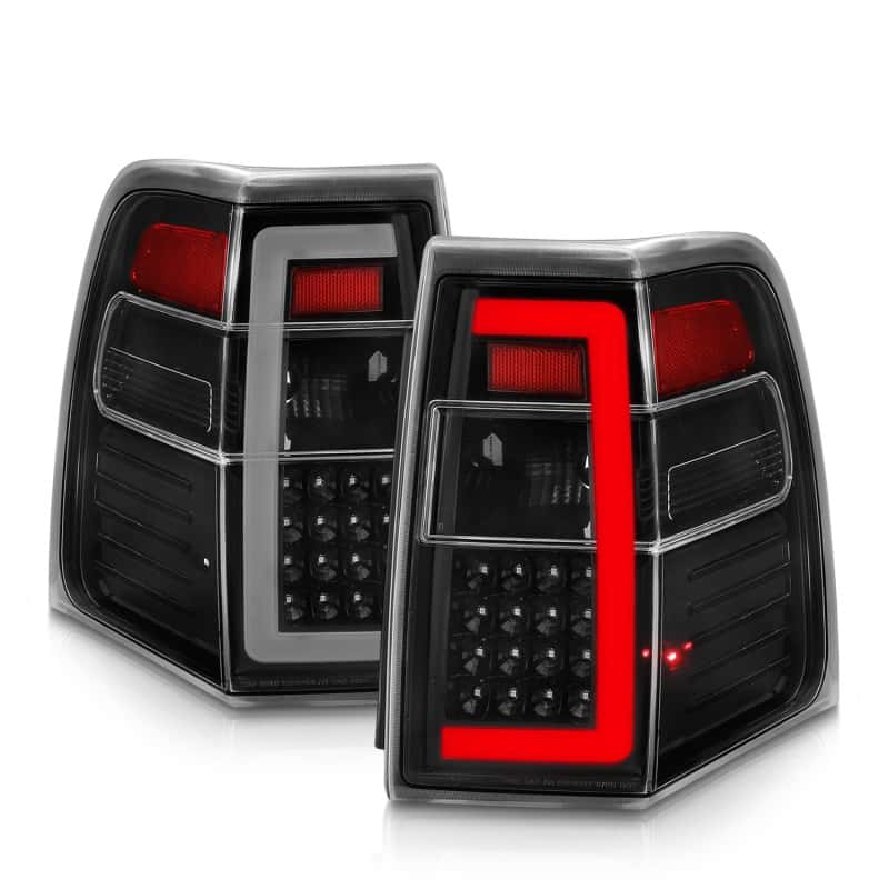 ANZO — ANZO 07-17 Ford Expedition LED Taillights w/ Light Bar Black Housing Clear Lens - view 7