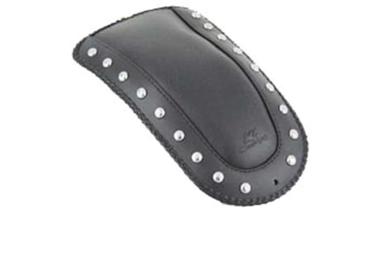 Mustang Motorcycle — Mustang 03-09 VTX1300 Retro,03-07 VTX1300S, 08-09 VTX1300T Fender Bib w/Studs - Black - view 1