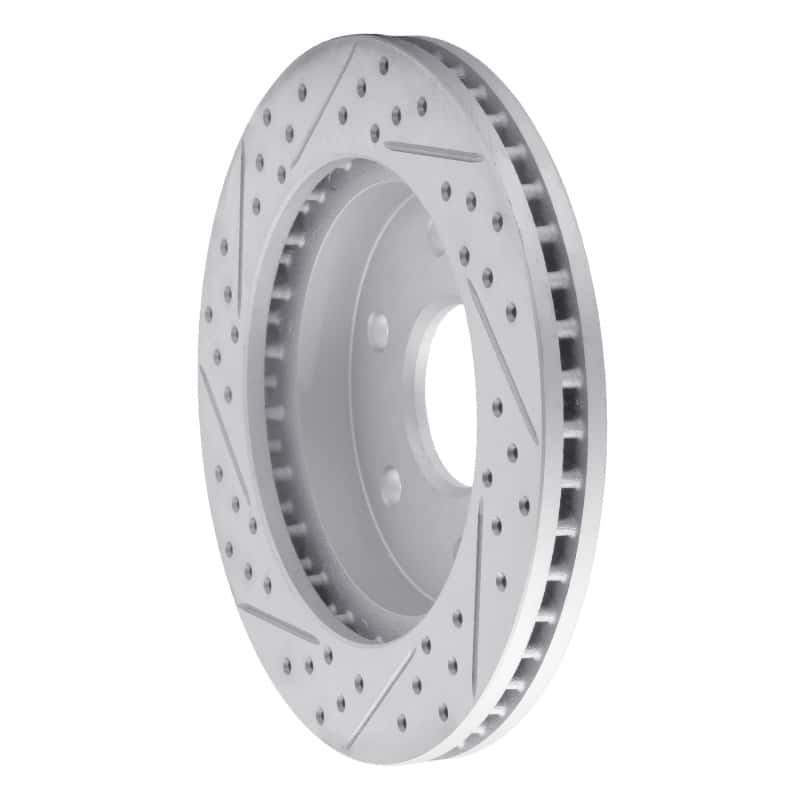 R1 Concepts — R1 21-22 Chevrolet Colorado Rear Right Drilled & Slotted Geo-Carbon Rotor - view 4
