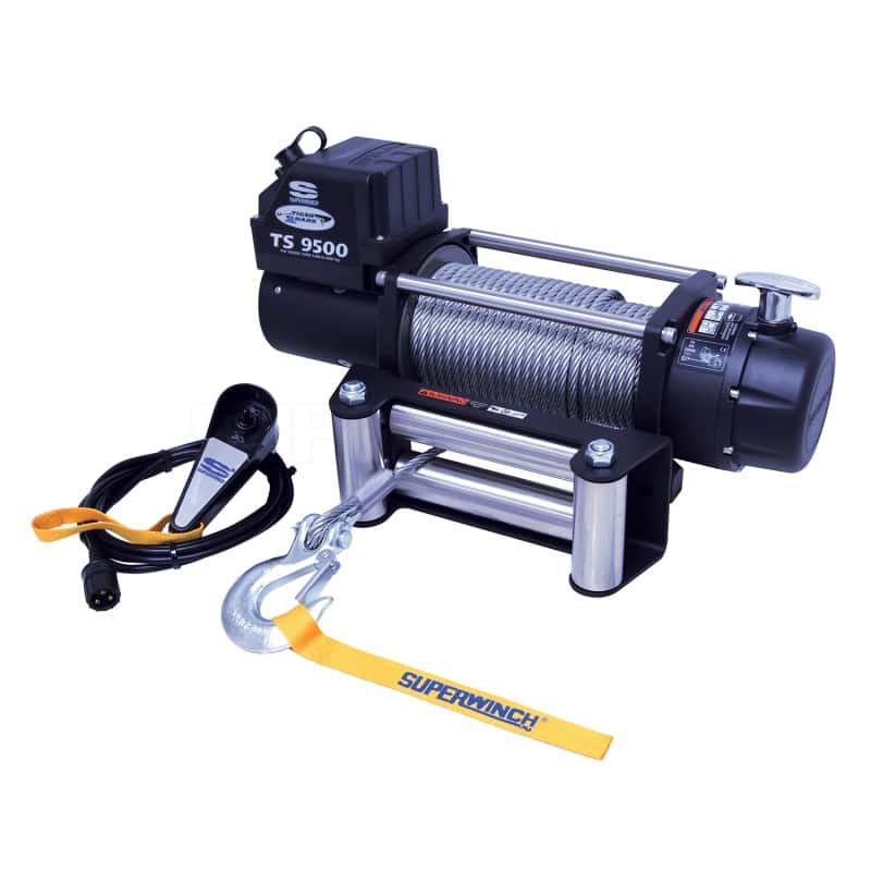 Superwinch — Superwinch 9500 LBS 12V DC 11/32in x 95ft Steel Rope Tiger Shark 9500 Winch
Winch - view 3